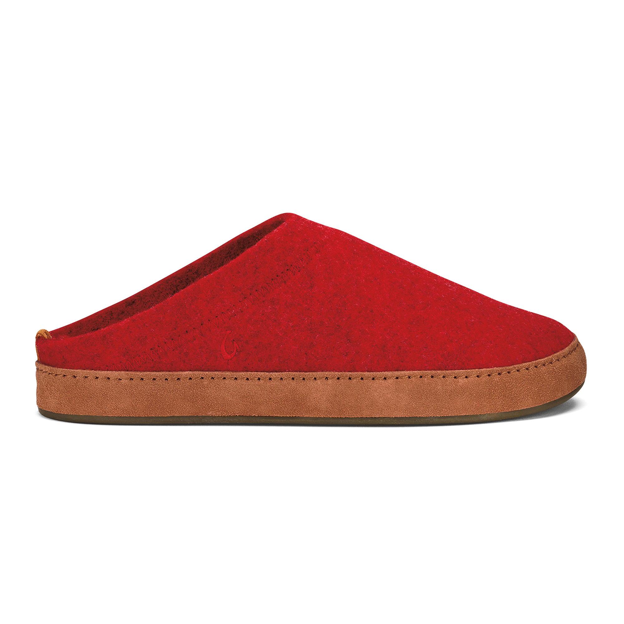 H  mani Hulu Men's Wool Mule Slippers - Scarlet / Fox