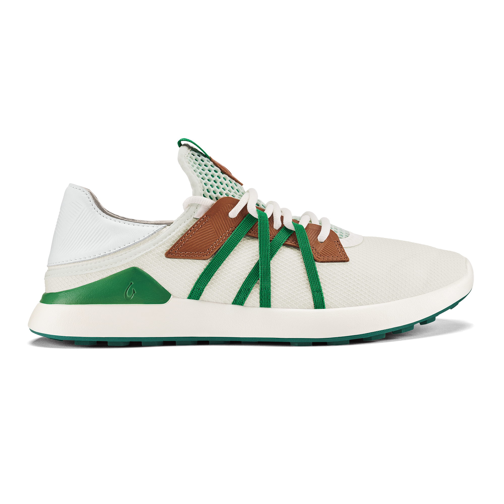 Manele Men's Breathable Golf Shoes - White / Bamboo