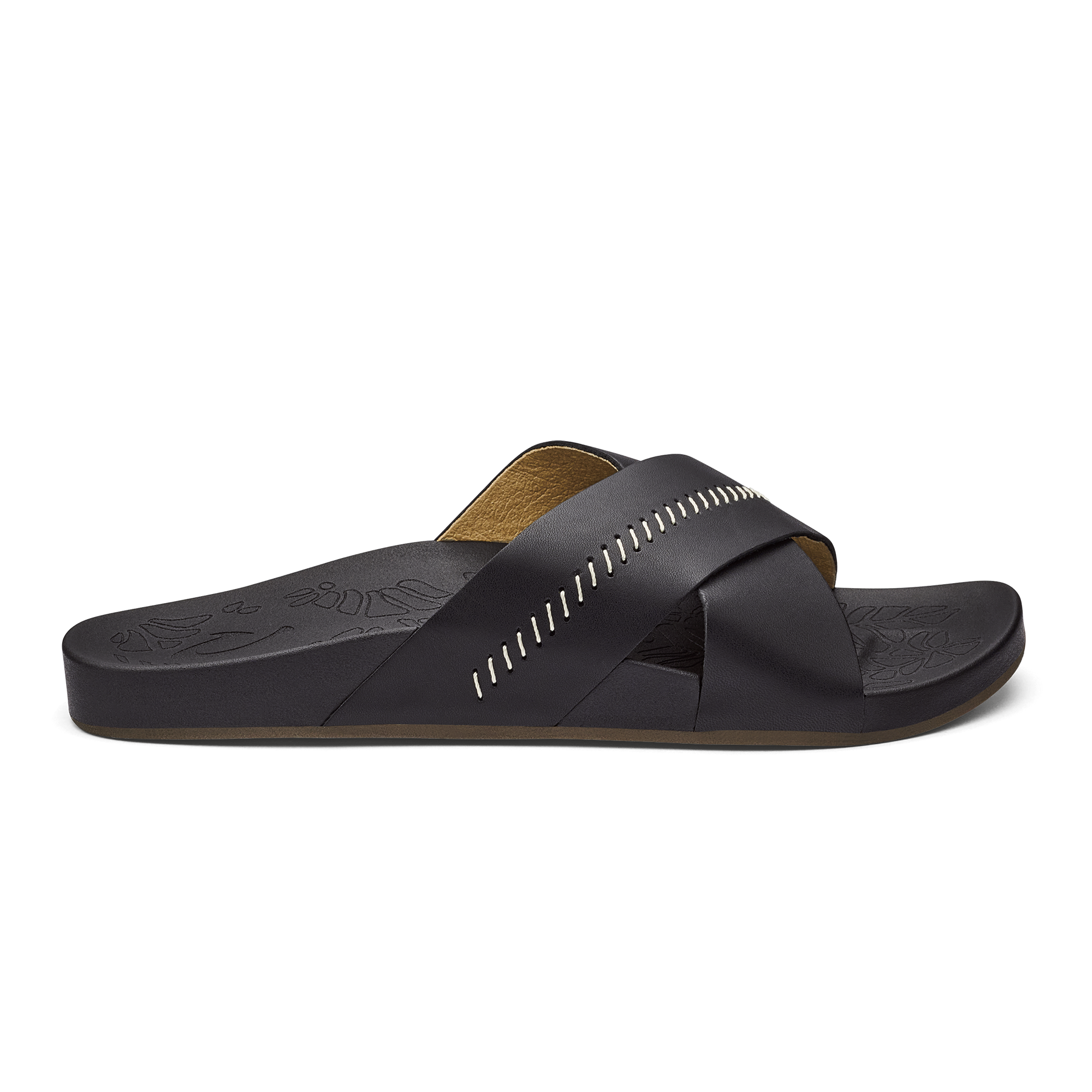 Kipe'a 'Olu Women's Slide Sandals - Black