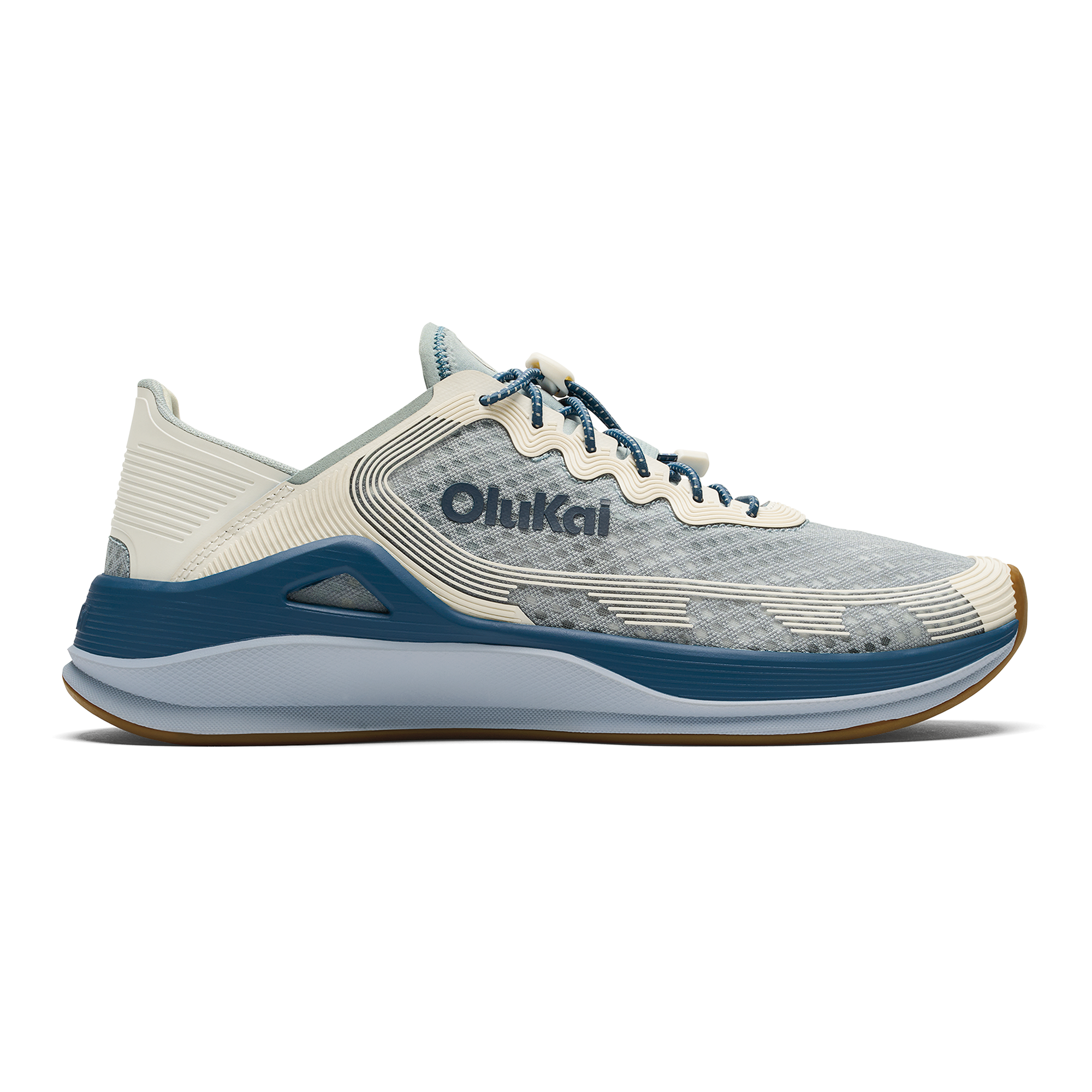 'Ahi Men's Water Boat Shoes - Blue Pearl / White Sand