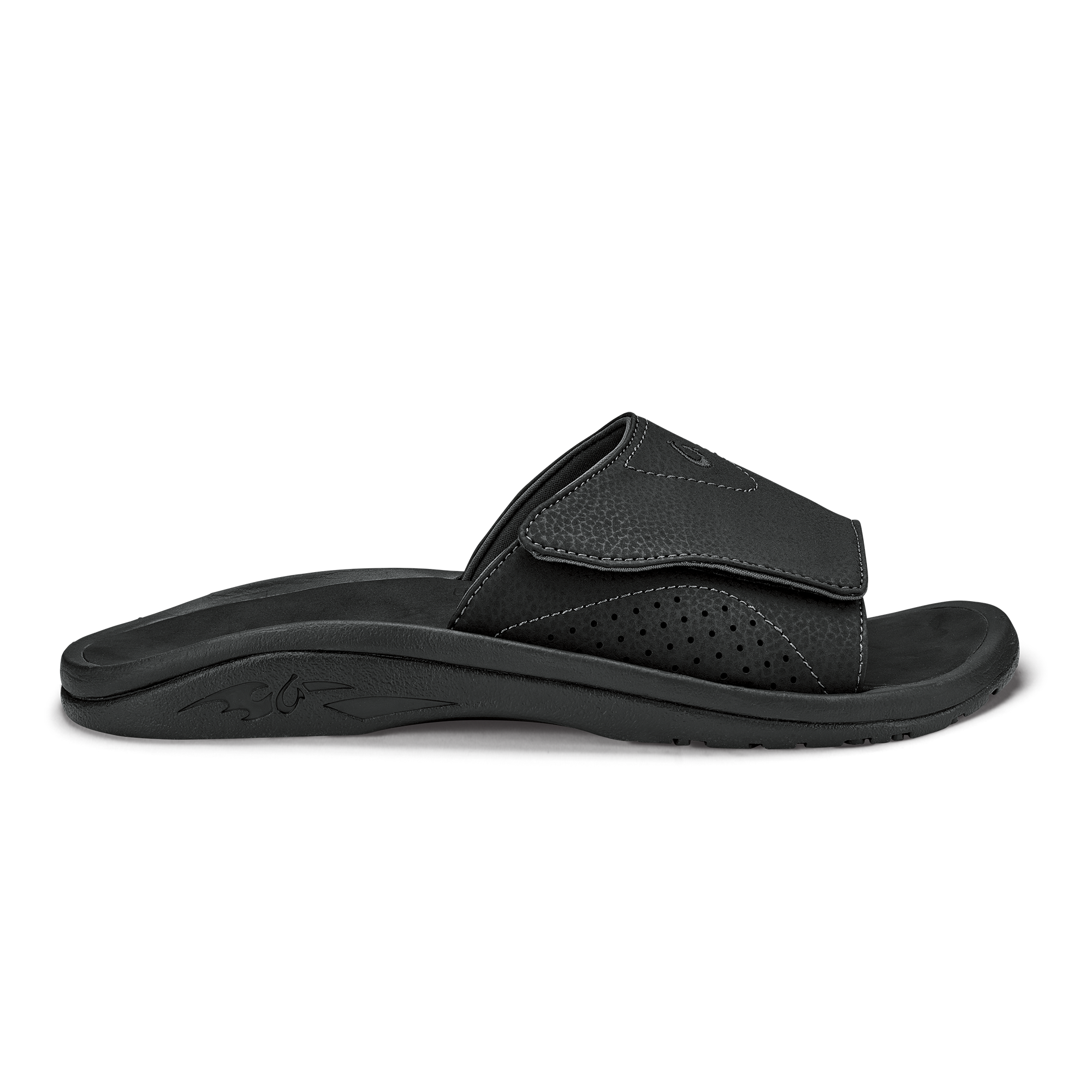 Nalu Slide Men's Beach Slide Sandals - Black