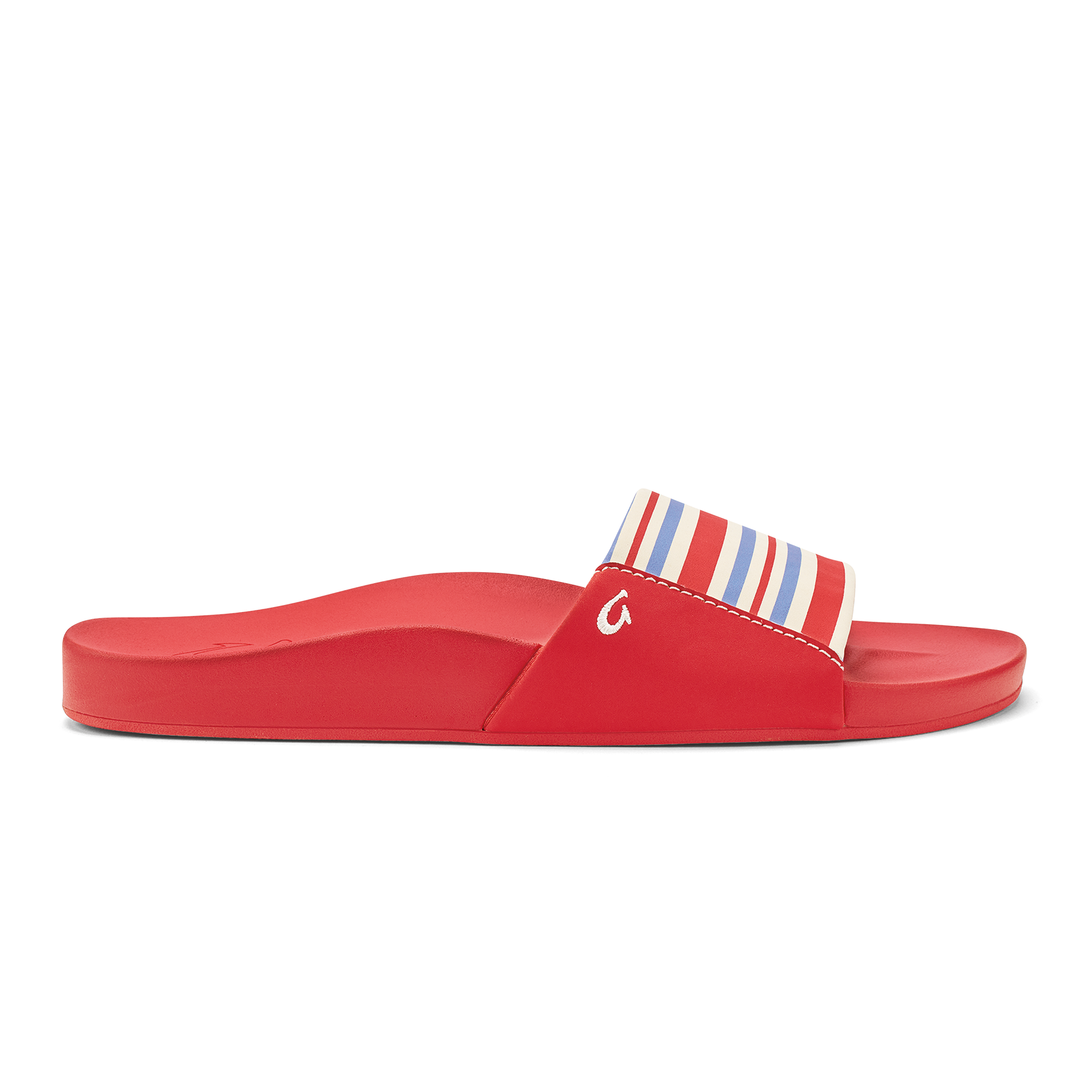 K  puni Women's Slide Sandals - Lehua Flower / Stripe - Color