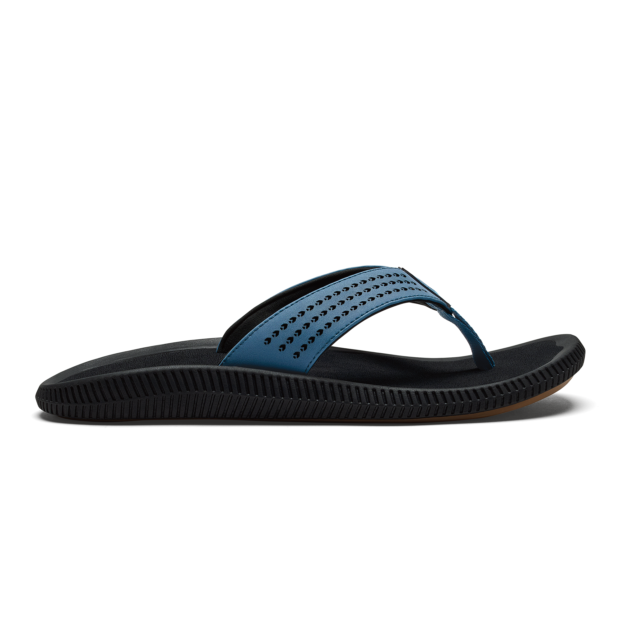 Ulele Men's Beach Sandals - Blue Fog / Lava Rock