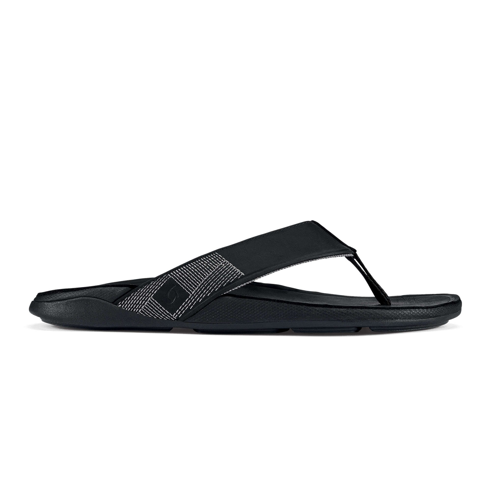 Tuahine Men's Waterproof Leather Beach Sandals - Black