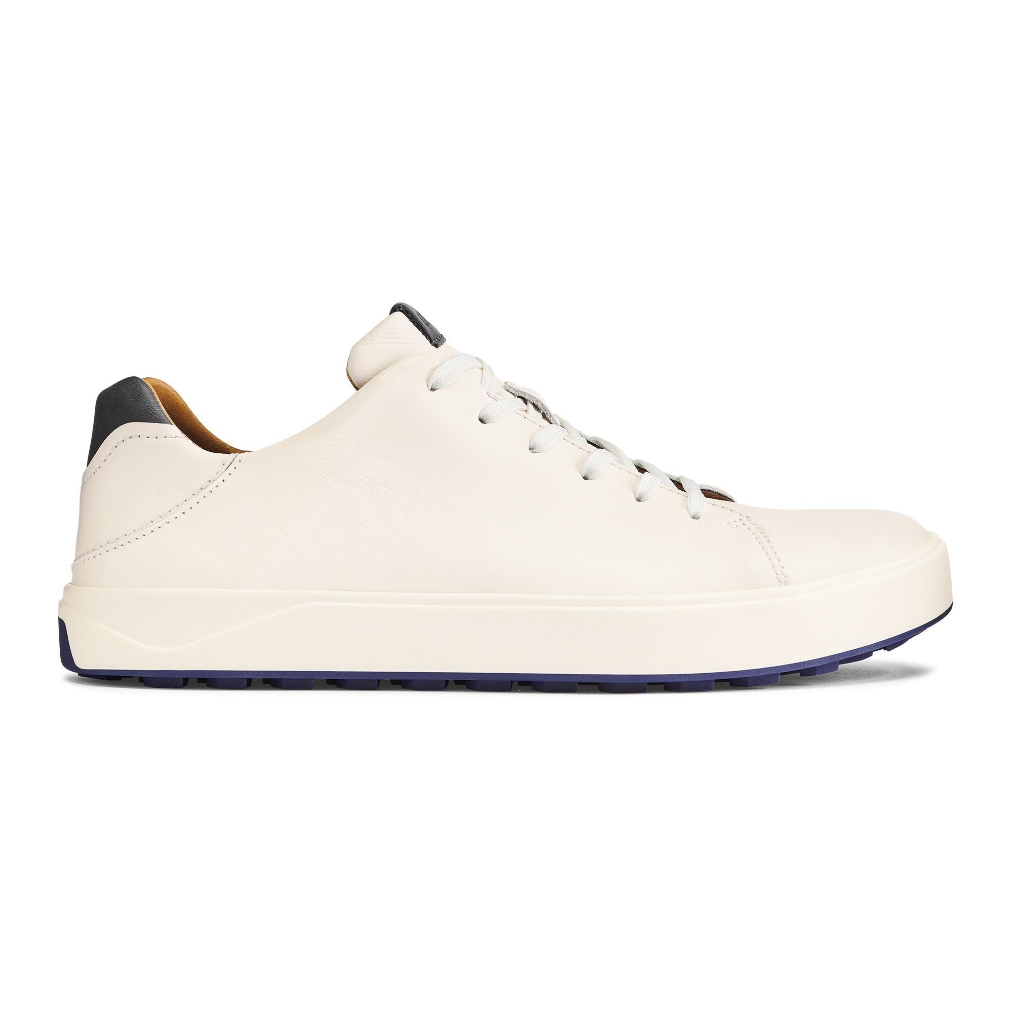 Wai'alae Men's Waterproof Leather Golf Shoes - White