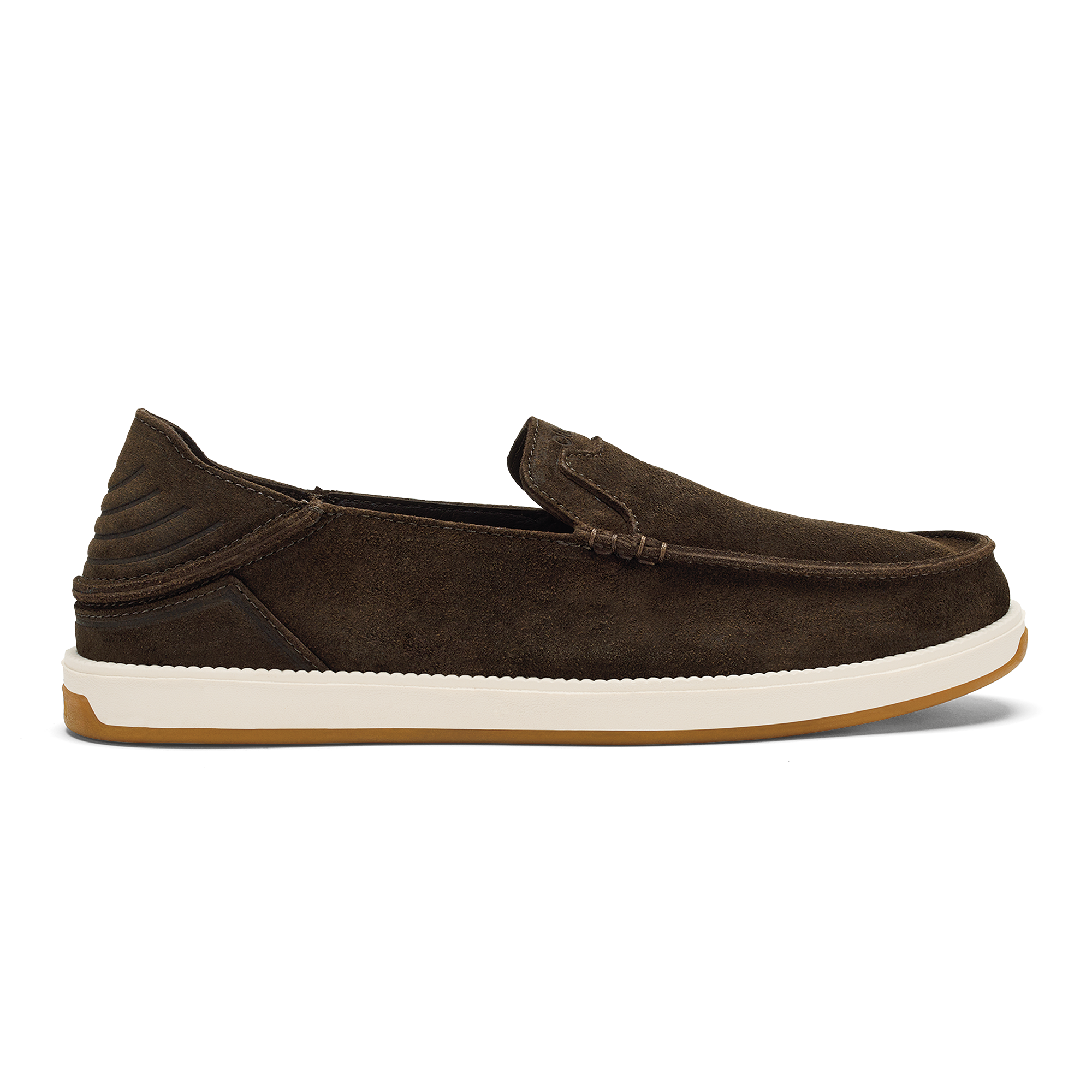 K  kaha Nia Men's Suede Slip-On Shoes - Dark Wood