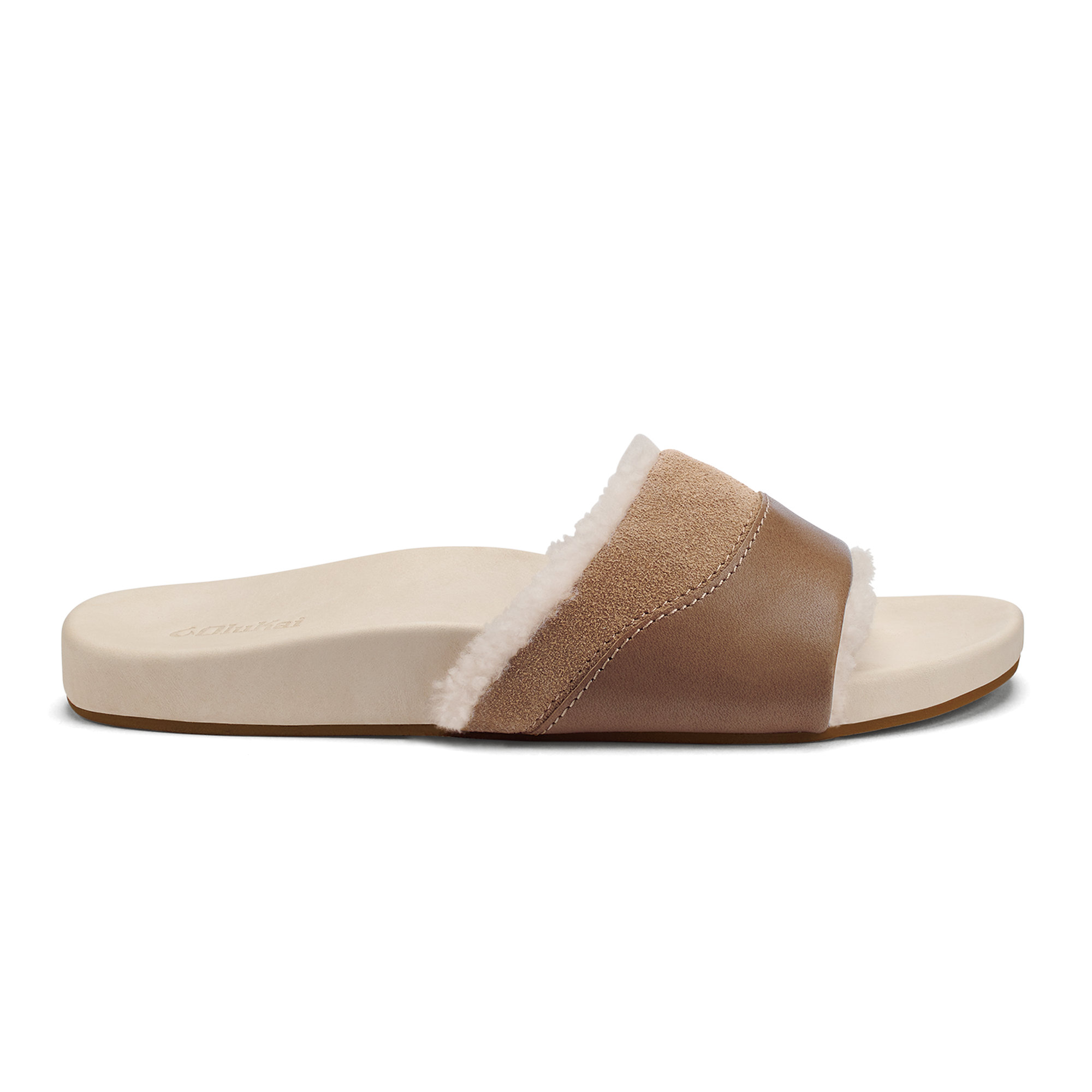 H  'ala Slide Women's Slide Slipper Sandals - Tan / Puka
