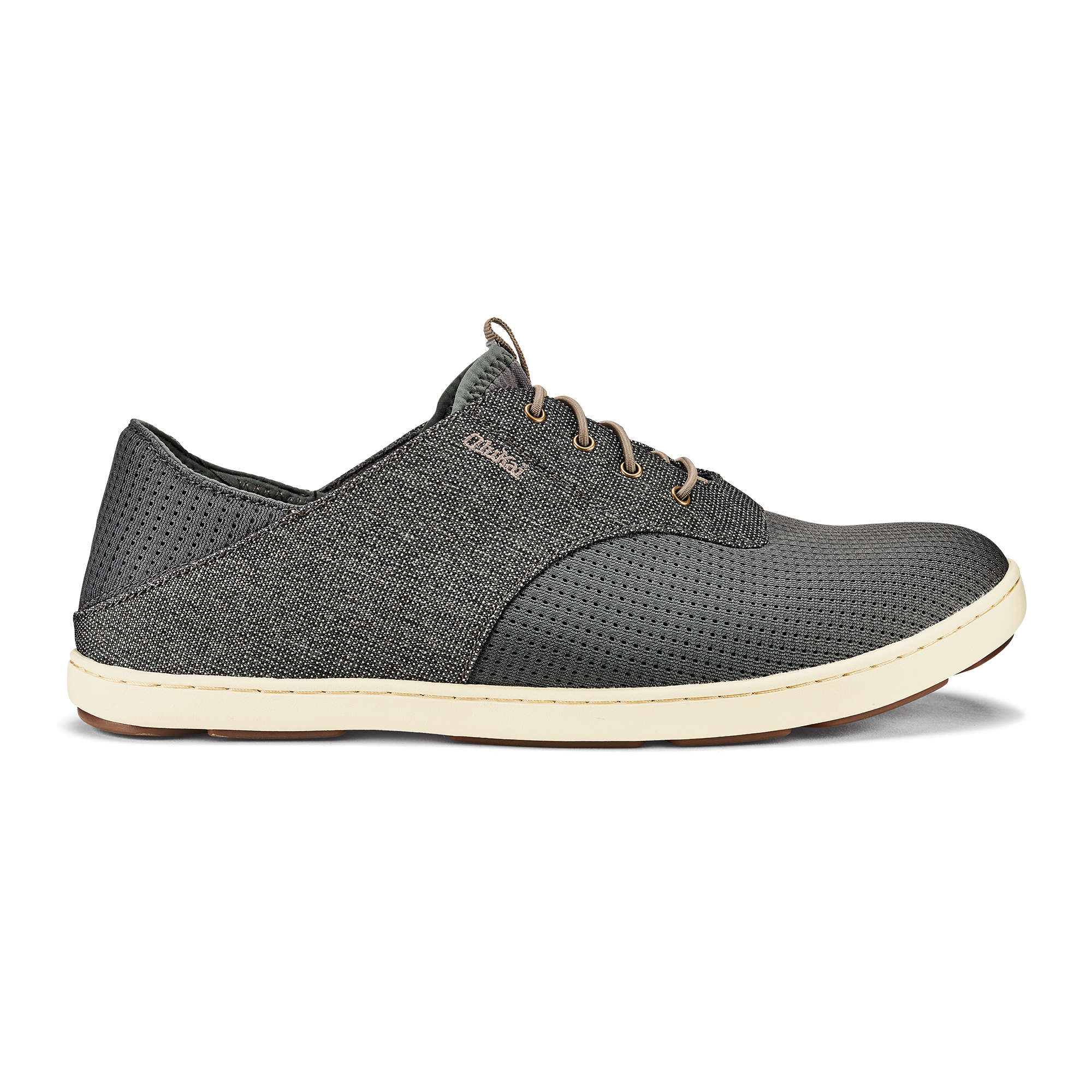 Nohea Moku Men's Boat Shoes - Charcoal / Clay