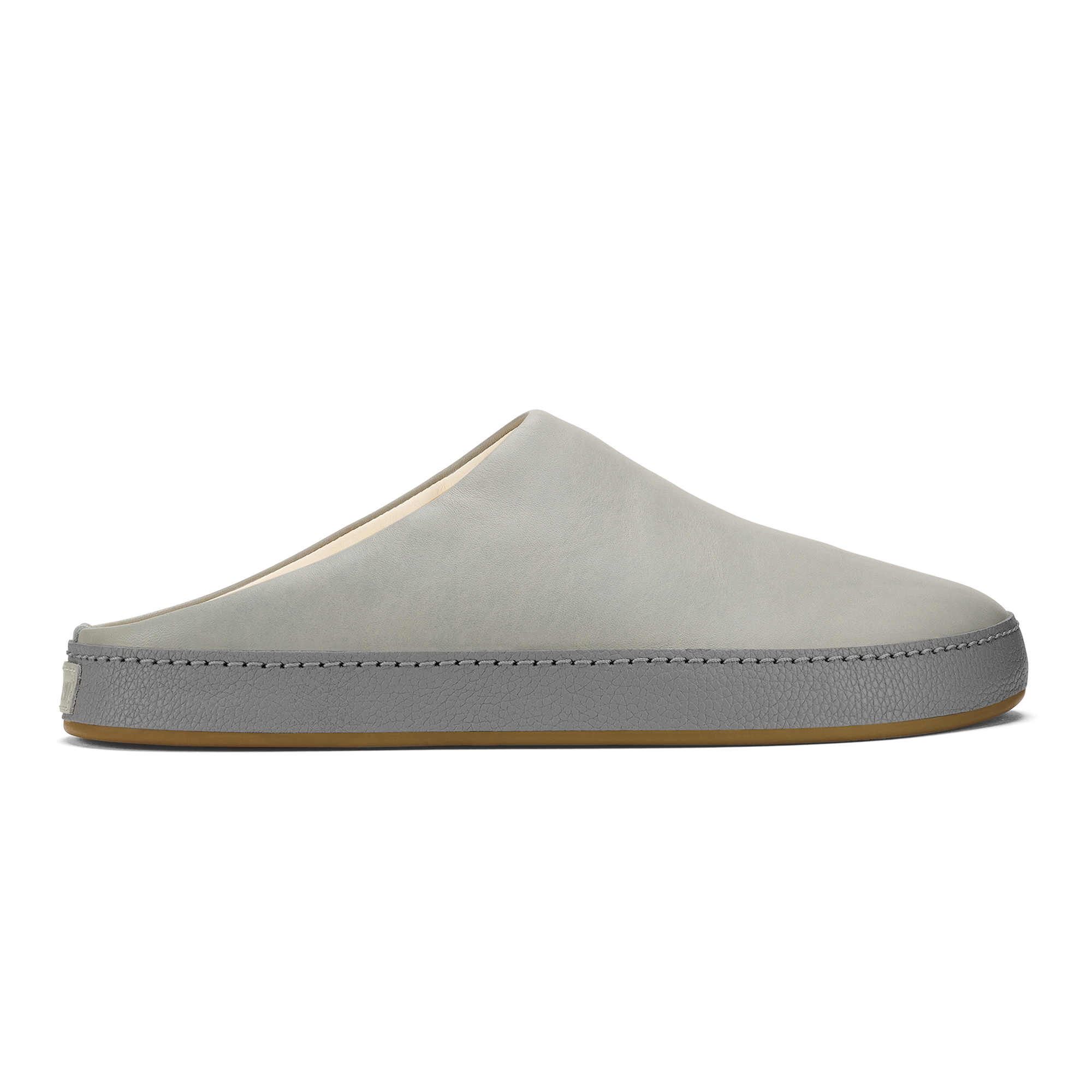 H  mani Men's Leather Mules - Smoke / Storm Grey