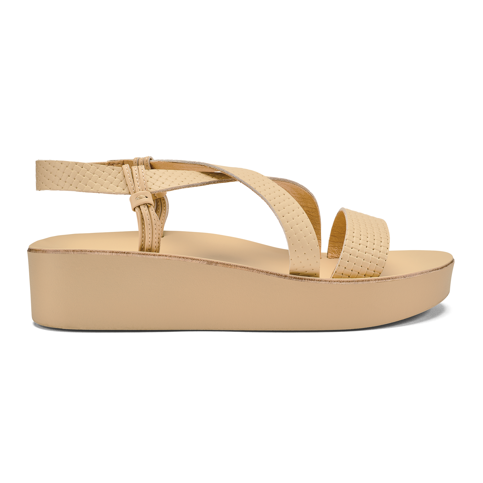'  nohi Strappy Women's Leather Sandals - Warm Beige