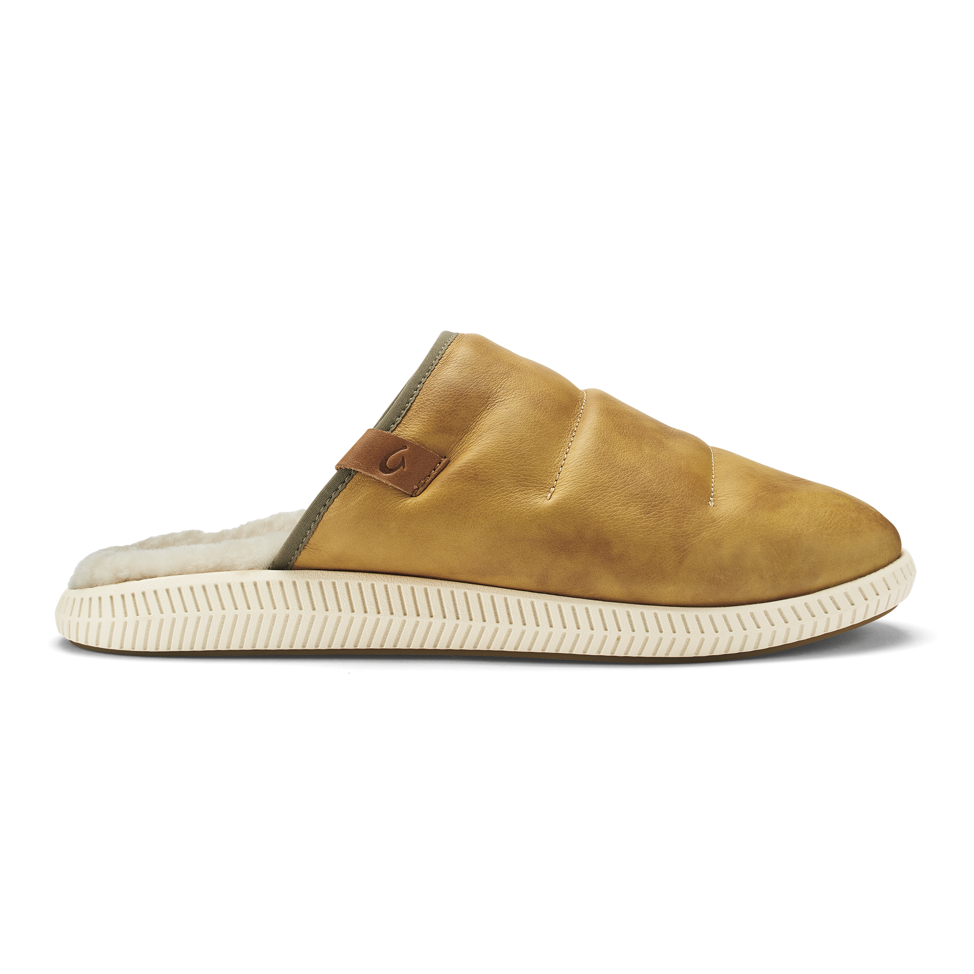 Mua 'Ili Men's Leather Mule Slippers - Golden Sand / Bone