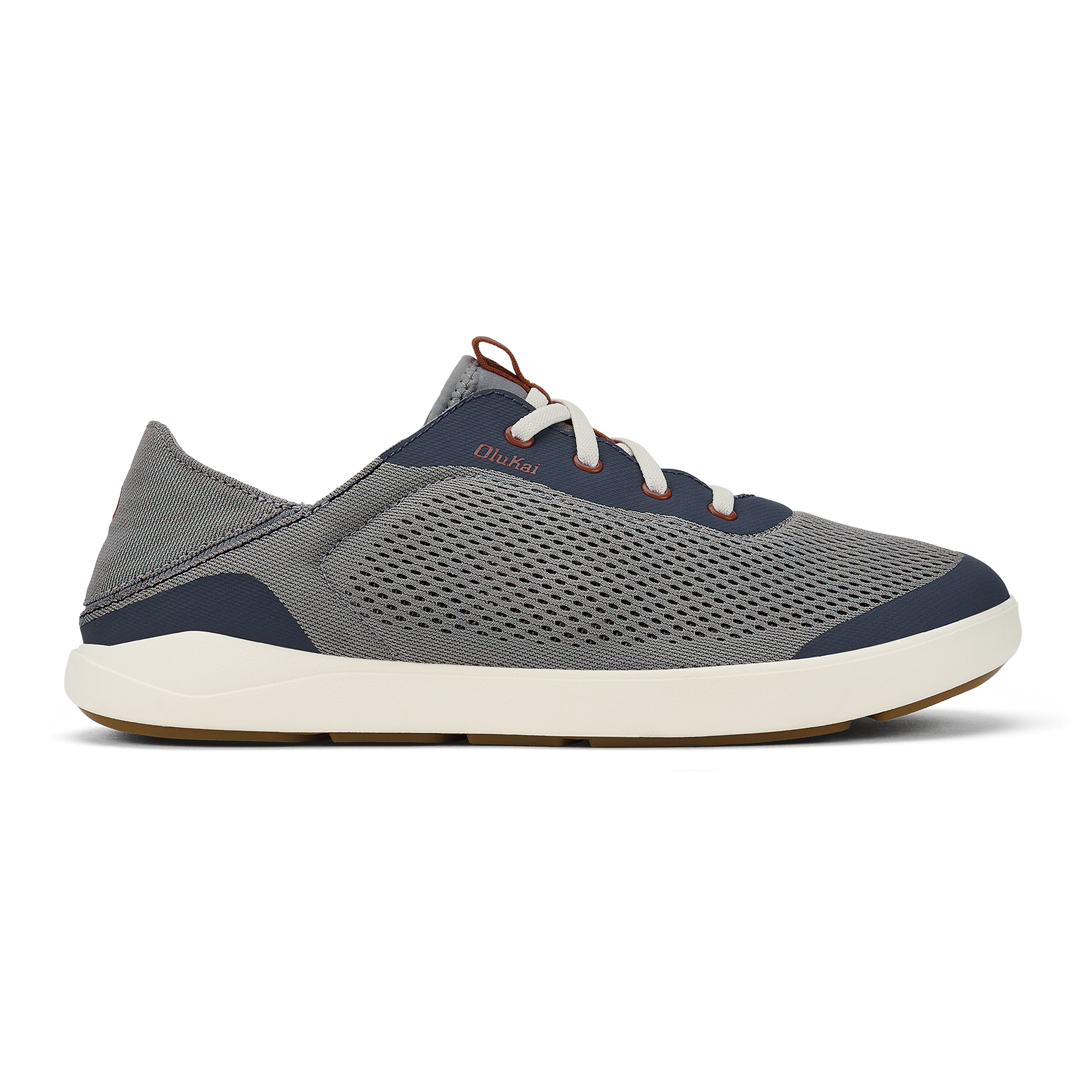 Moku Pae Men's Boat Shoes - Ash / Trench Blue