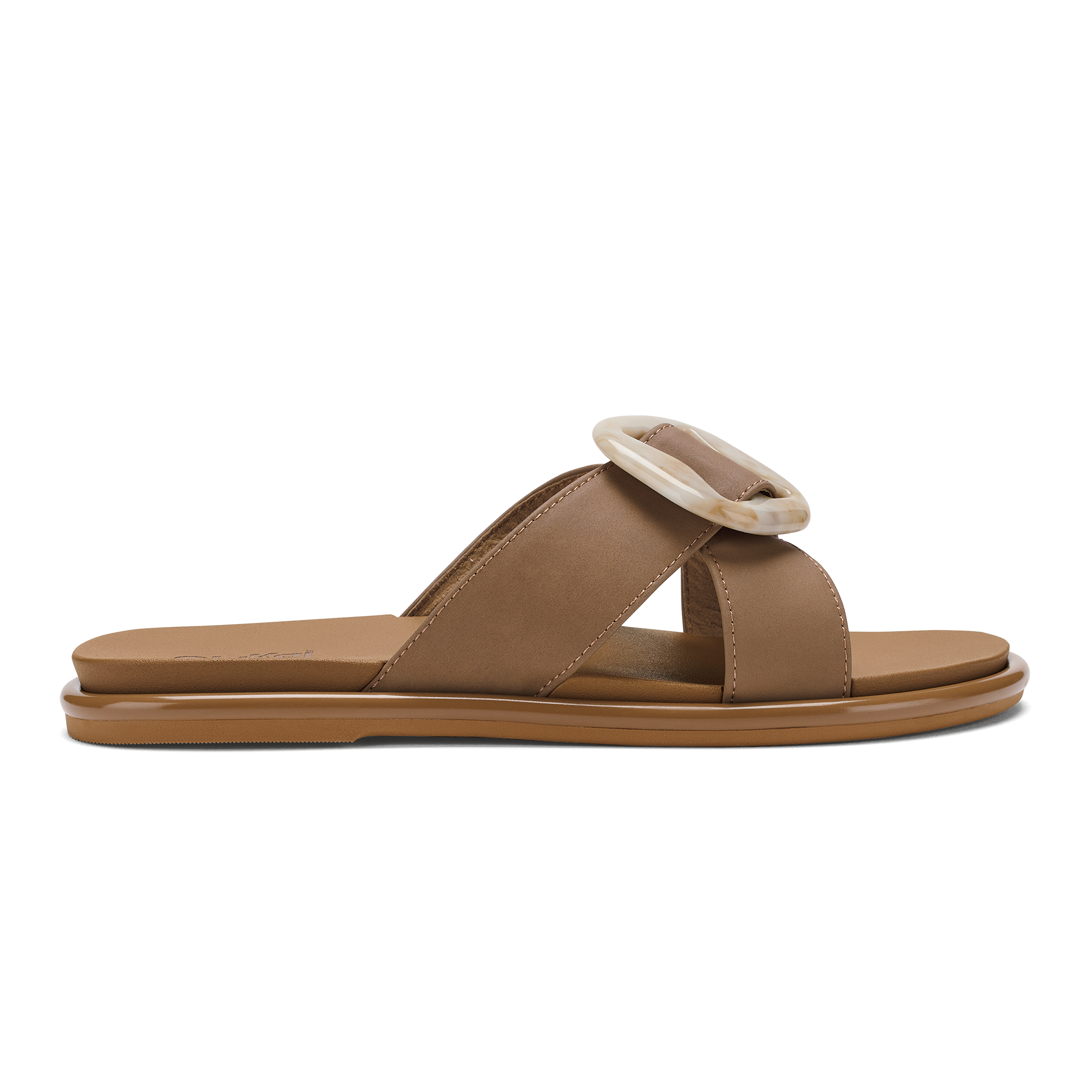 La'i Slide Women's Slide Beach Sandals - Tan