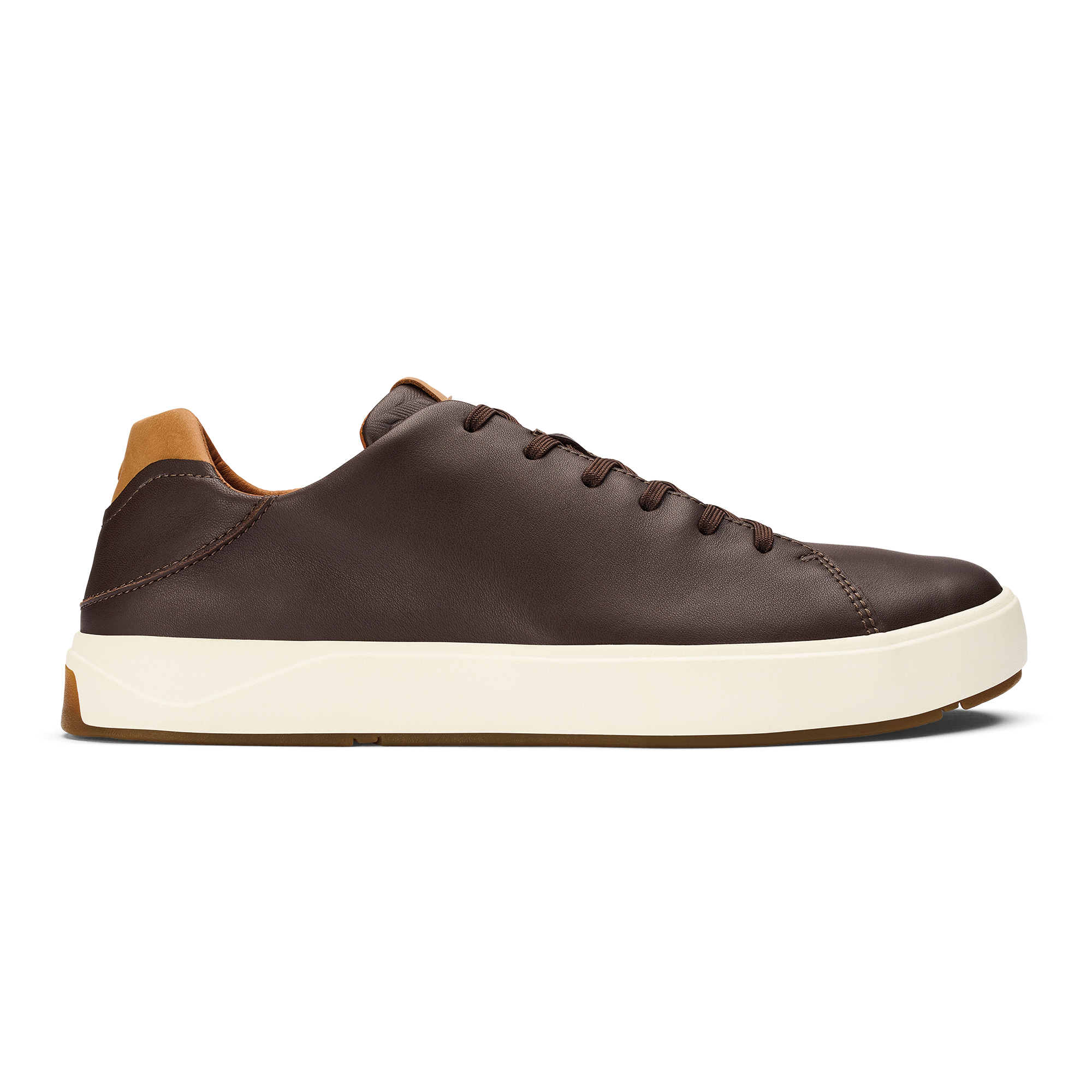 Lae'ahi L   'Ili Men's Leather Sneakers - Dark Java