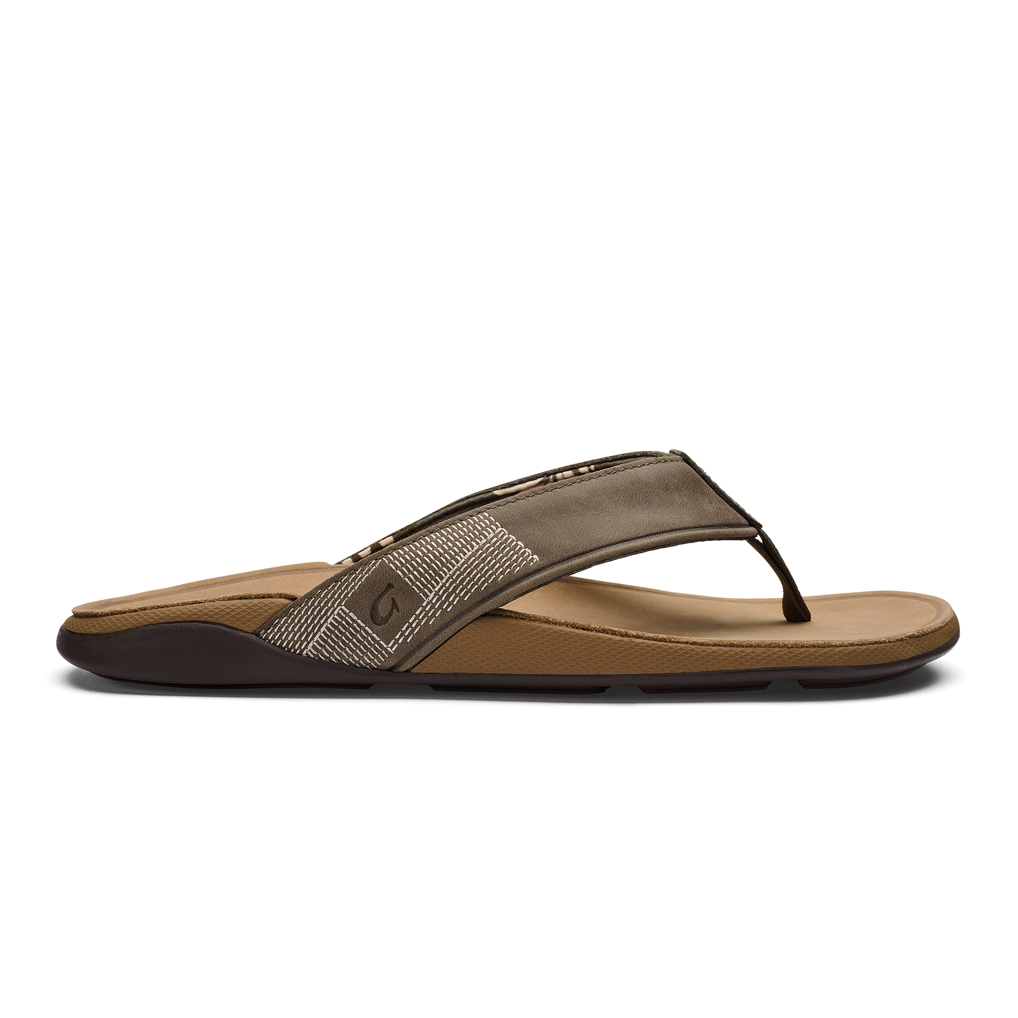 Tuahine Men's Waterproof Leather Beach Sandals - Hunter