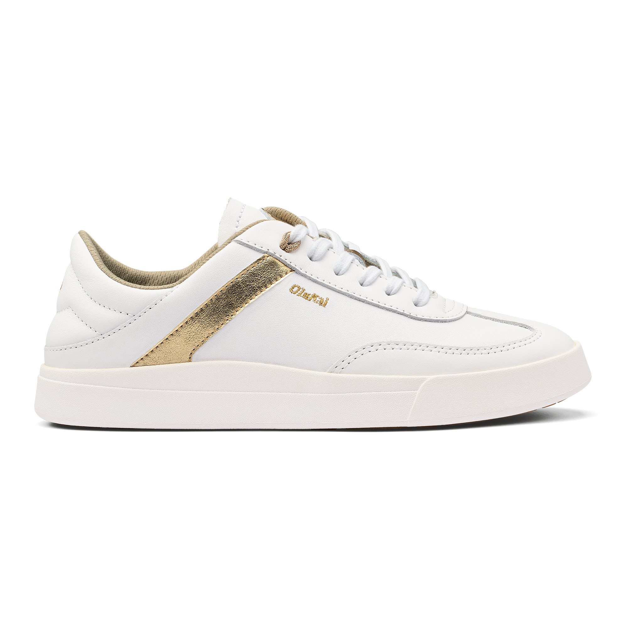 Ha 'upu Women's Leather Sneakers - White