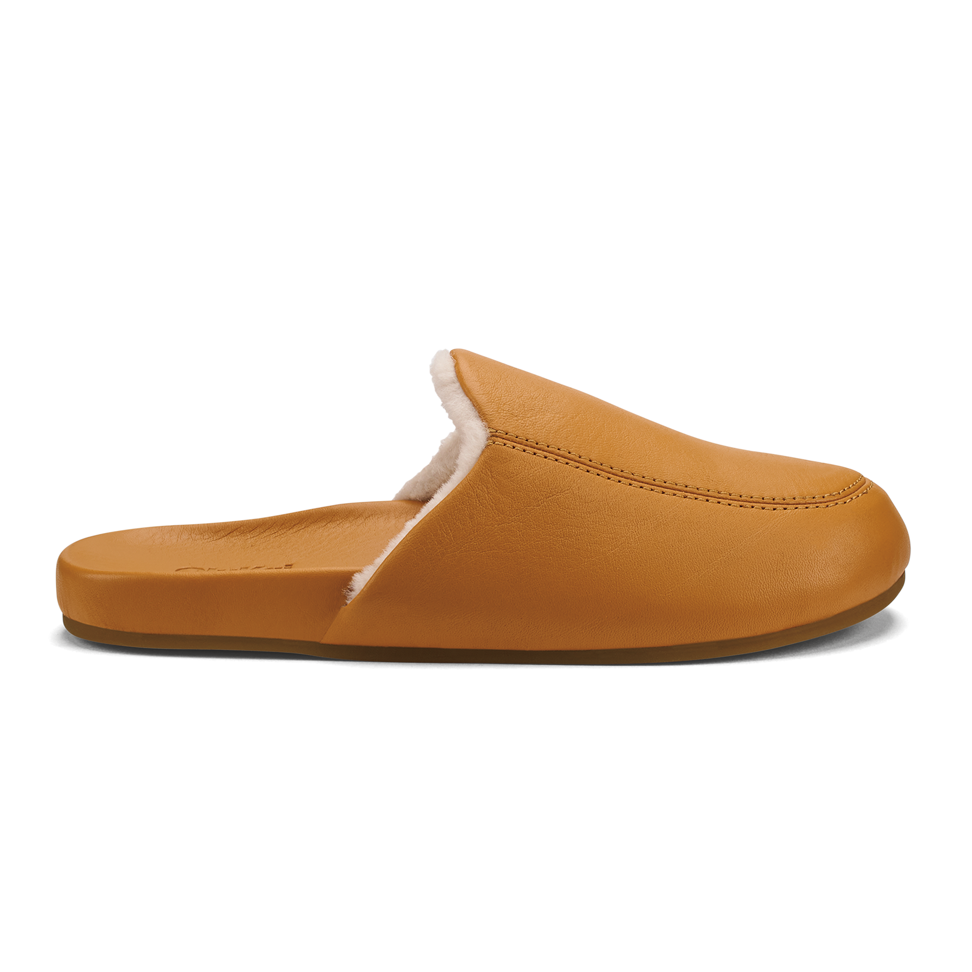 K  nea Women's Leather Slipper Mules - Saddle