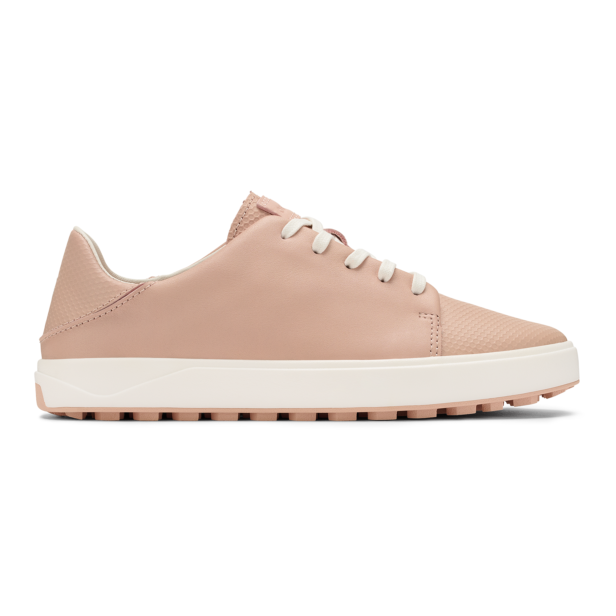 Wailea Women's Waterproof Leather Golf Shoes - Soft Pink / Bright White