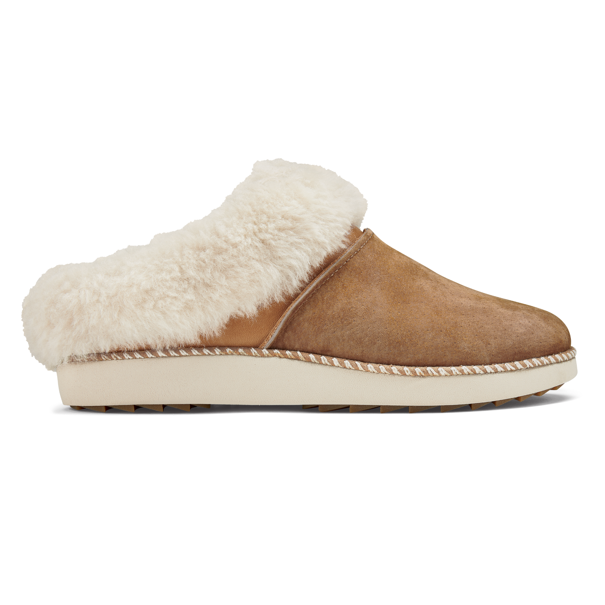 Ku'i Women's Slip-On Slippers - Tan / Bone