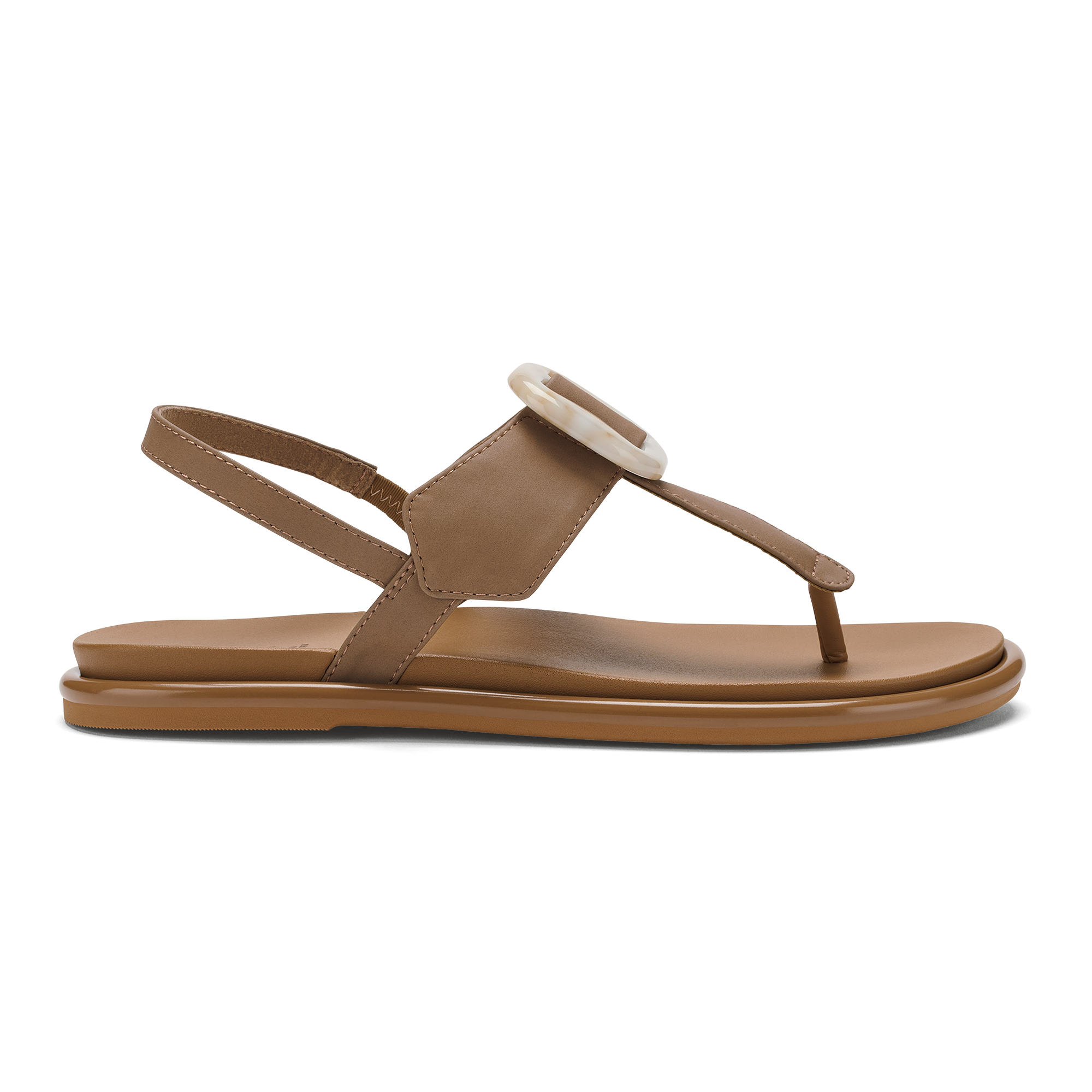La'i T-Bar Women's Strappy Sandals - Tan