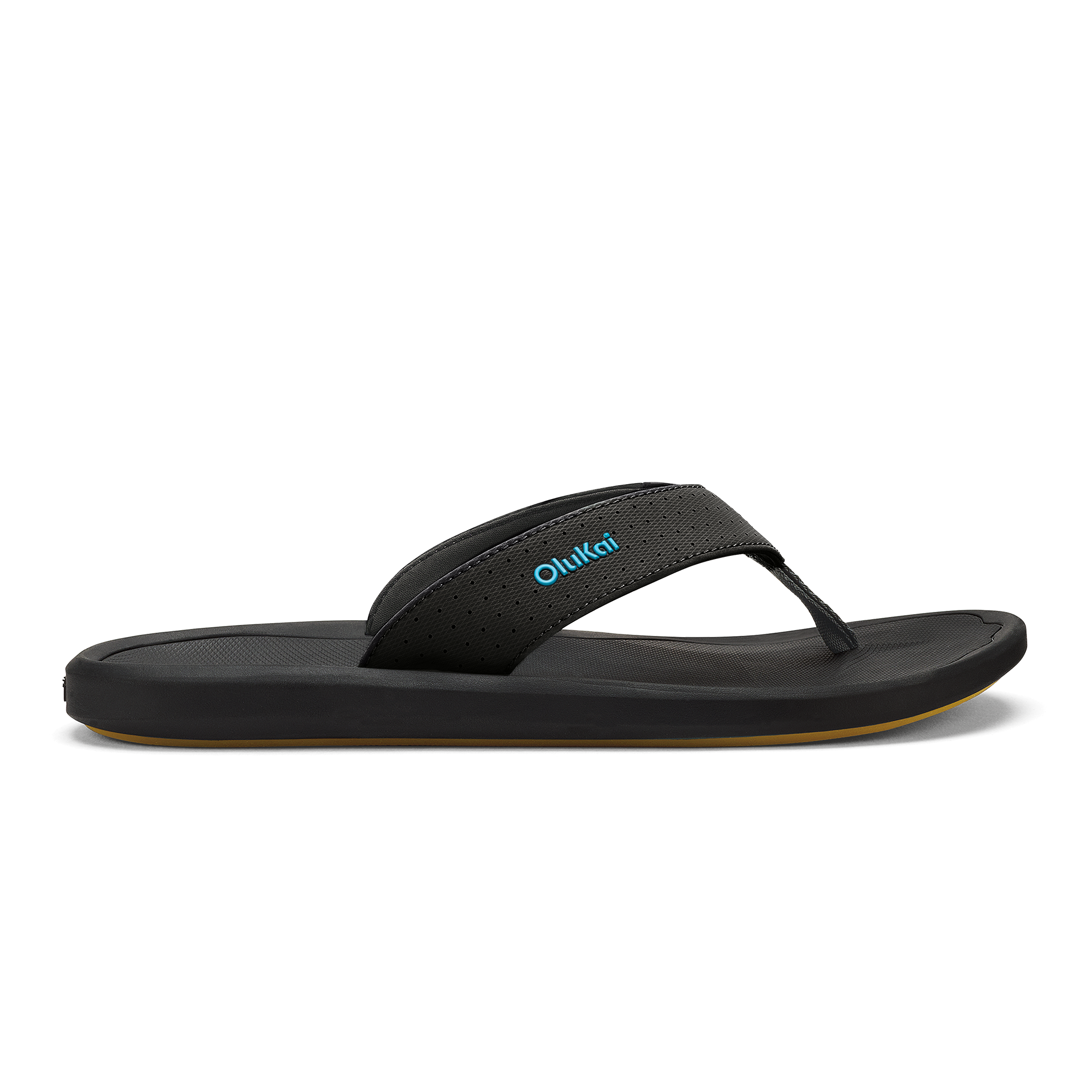 Ki'i Men's Water Ready Beach Sandals - Lava Rock / Bold Blue