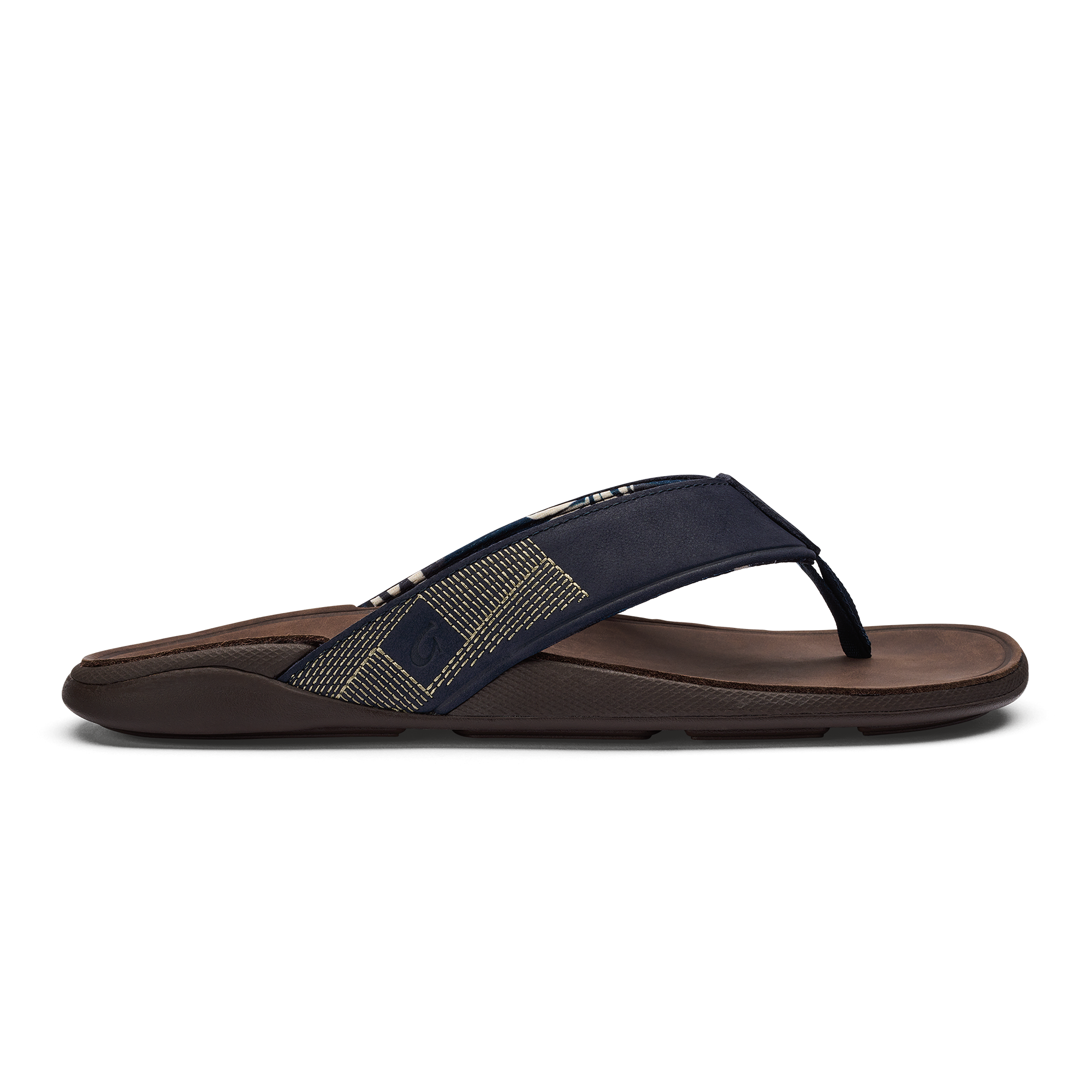 Tuahine Men's Waterproof Leather Beach Sandals - Trench Blue