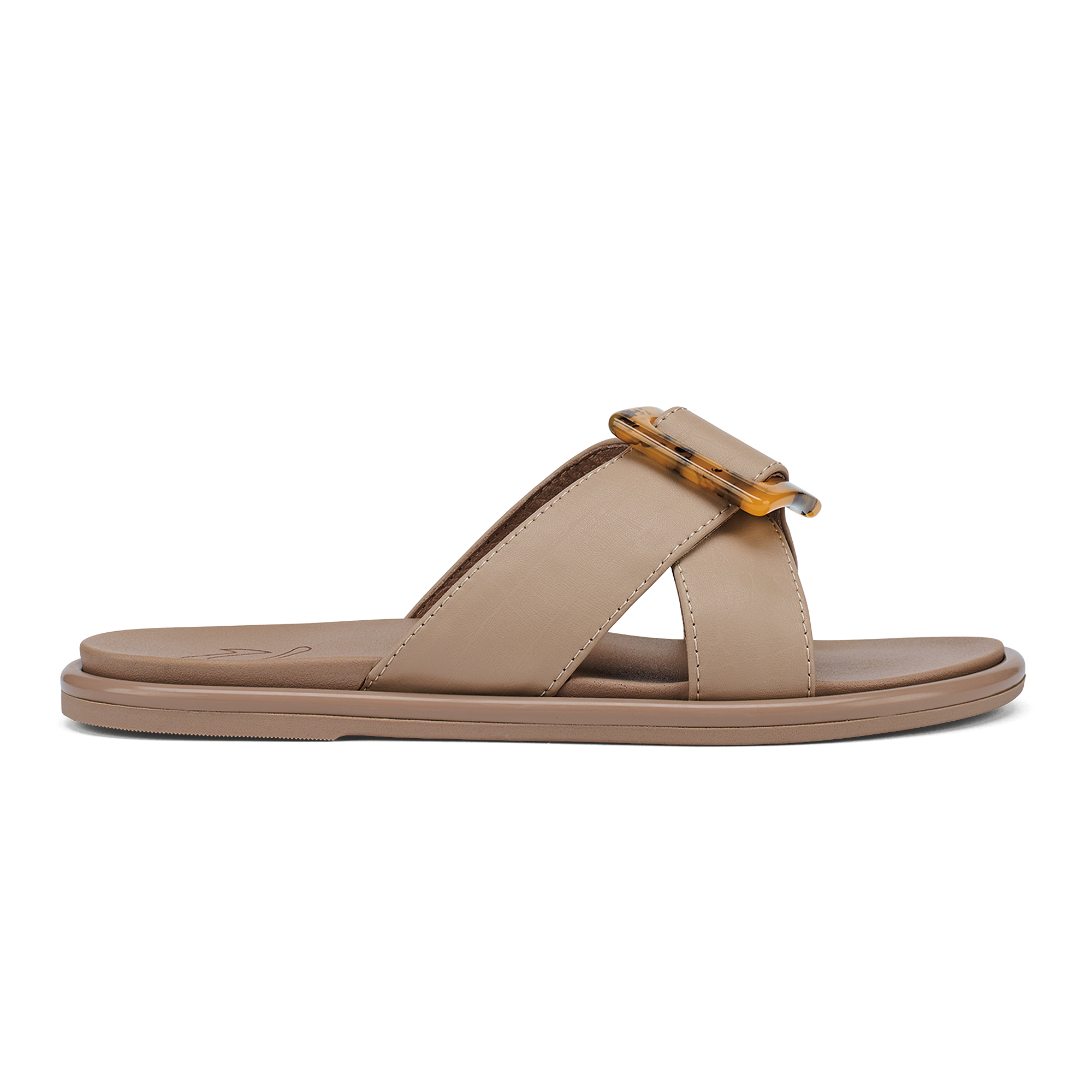 La'i Slide Women's Slide Beach Sandals - Taupe