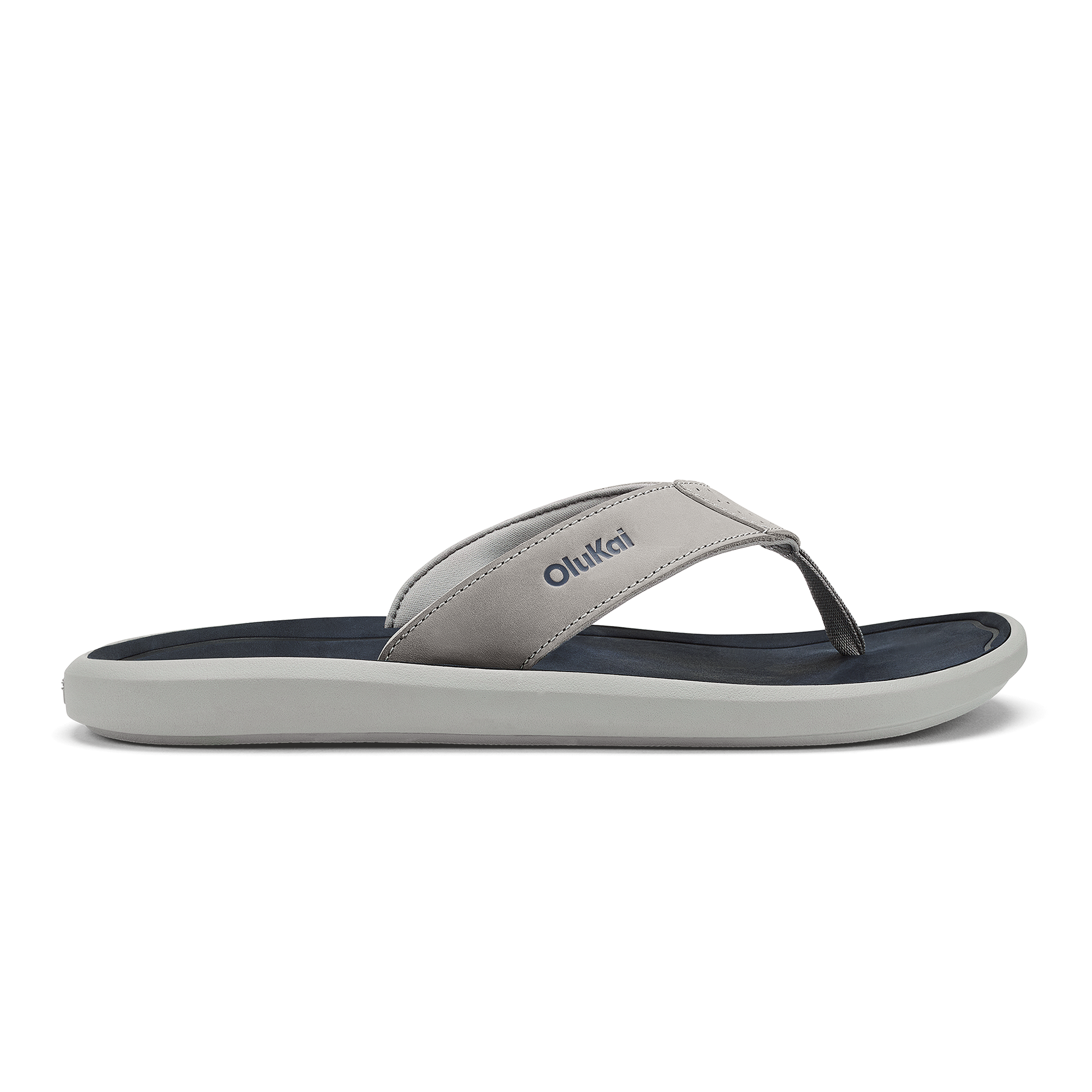 Pili Men's Waterproof Leather Sandals - Ash / Mood Indigo